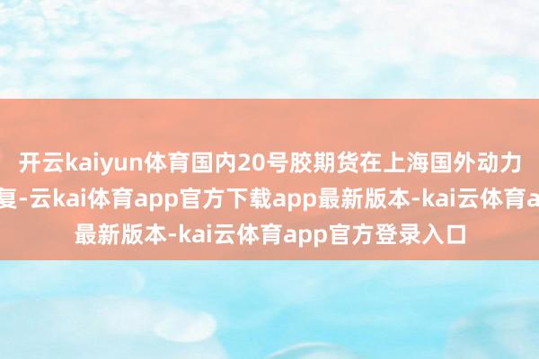 开云kaiyun体育国内20号胶期货在上海国外动力往复中心上市往复-云kai体育app官方下载app最新版本-kai云体育app官方登录入口