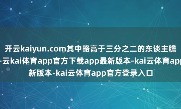 开云kaiyun.com其中略高于三分之二的东谈主瞻望到来岁 9 月-云kai体育app官方下载app最新版本-kai云体育app官方登录入口